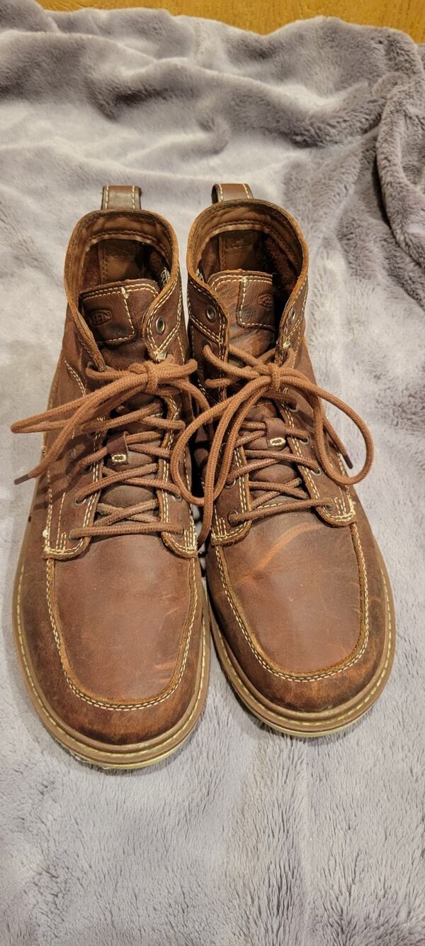 KEEN Utility San Jose 6" Women's Work Boots Size 9.5 Brown Oil Slip Resistant